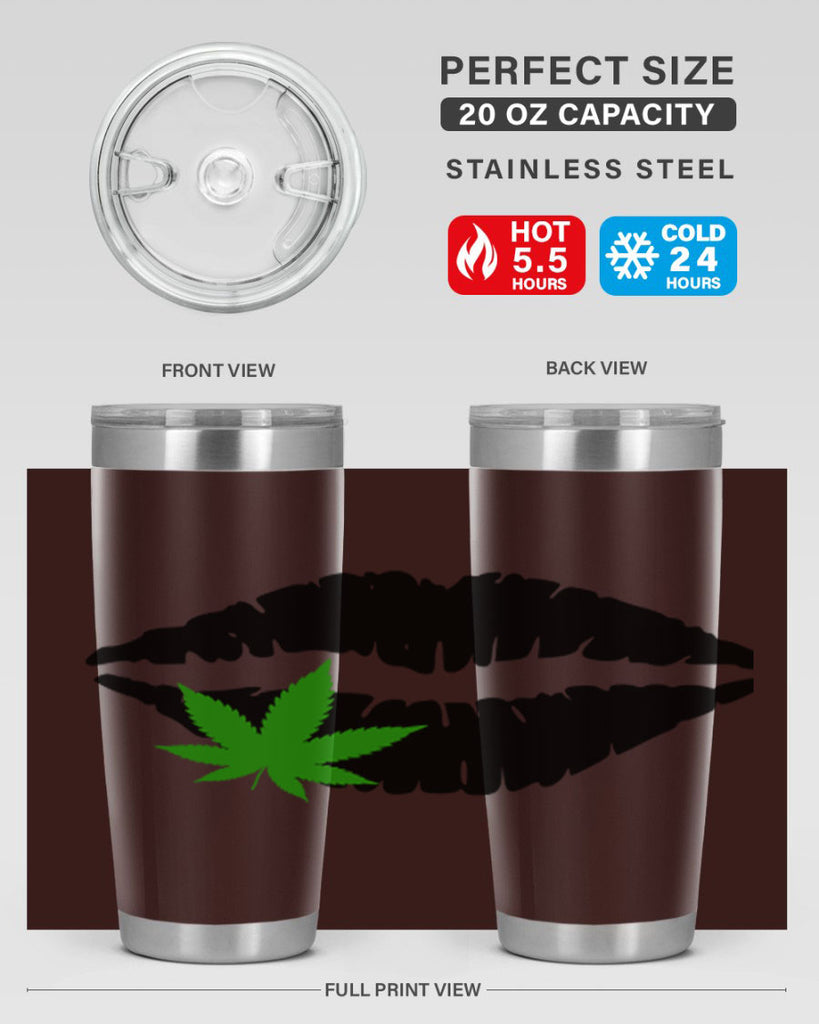 cannabis lips 47#- marijuana- Tumbler