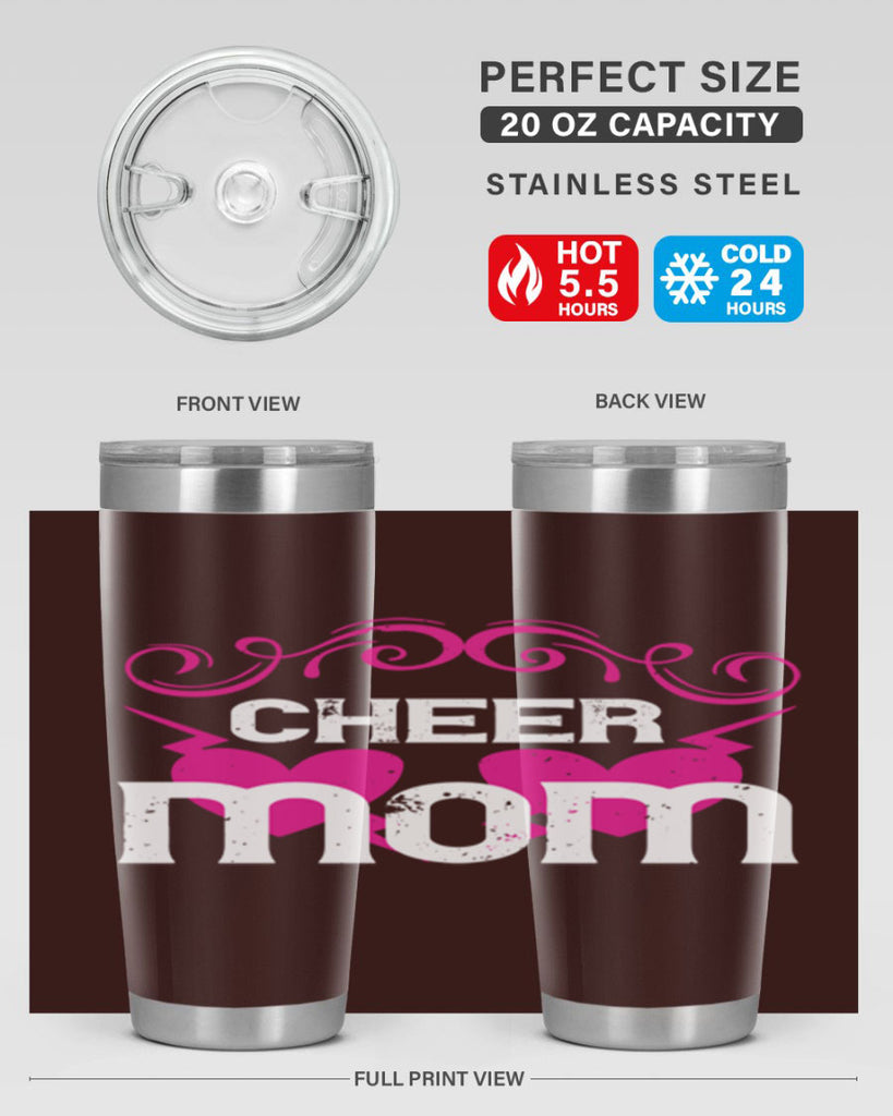 cheer mom 194#- mom- Tumbler