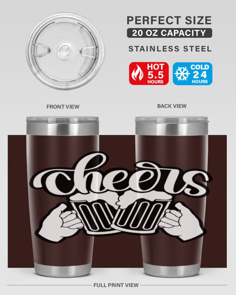 cheers 44#- beer- Tumbler