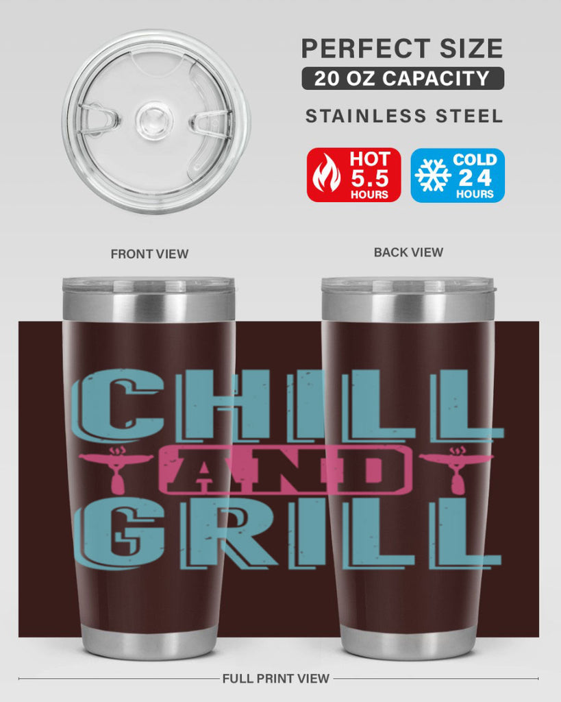 chill and grill 49#- bbq- Tumbler