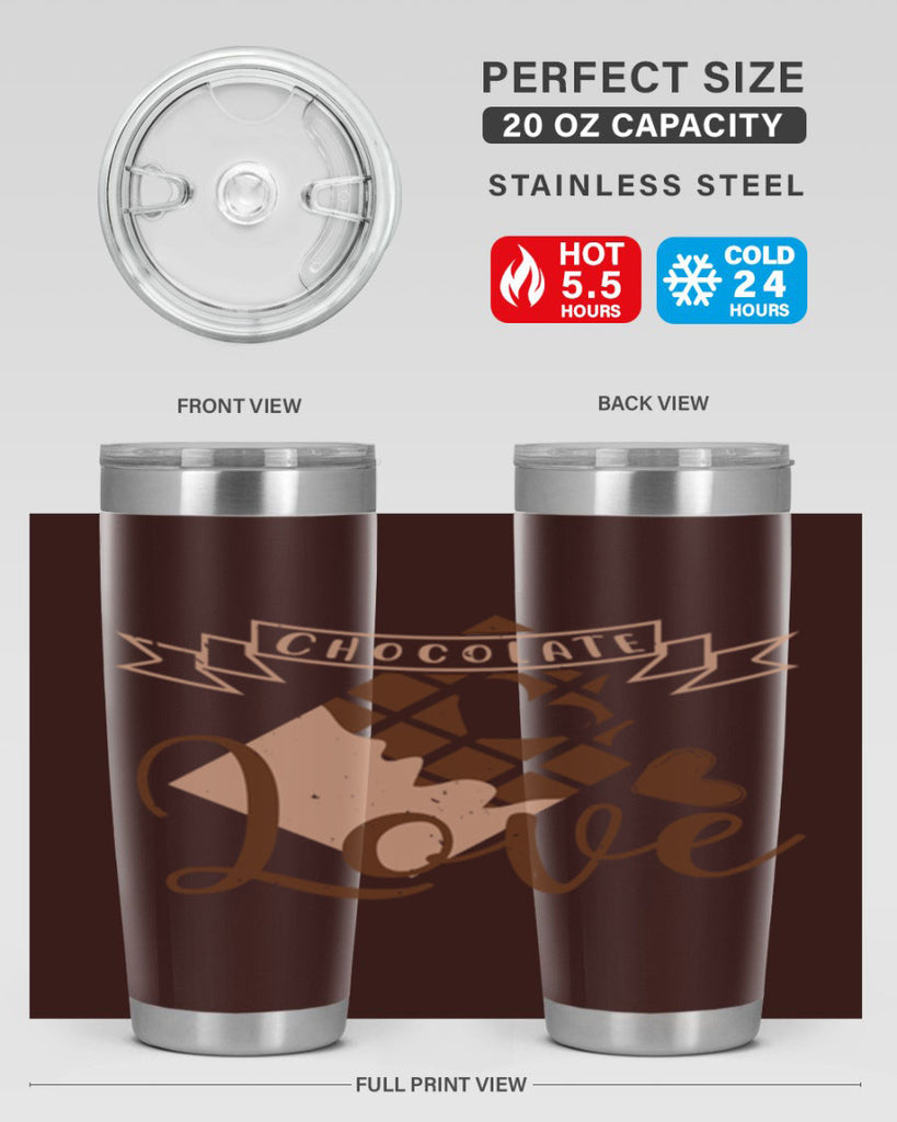 chocolate love 44#- chocolate- Tumbler