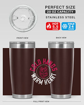cold hands warm heart Style 42#- cat- Tumbler