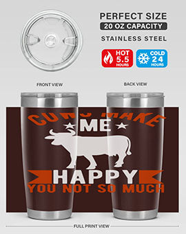 cows make me happy you not so much Style 5#- cow- Tumbler