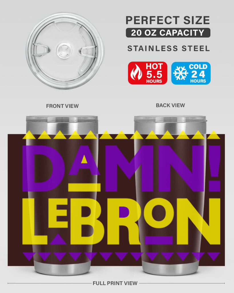 damn lebron 177#- black words phrases- Cotton Tank