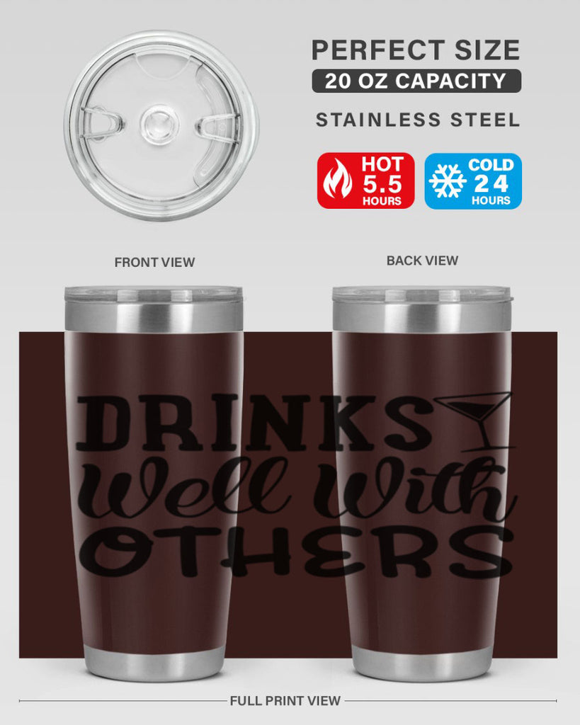 drinks well with others 128#- beer- Tumbler