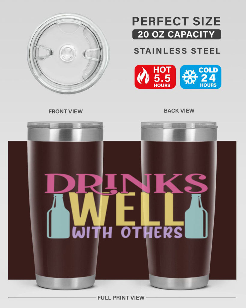 drinks well with others 129#- beer- Tumbler