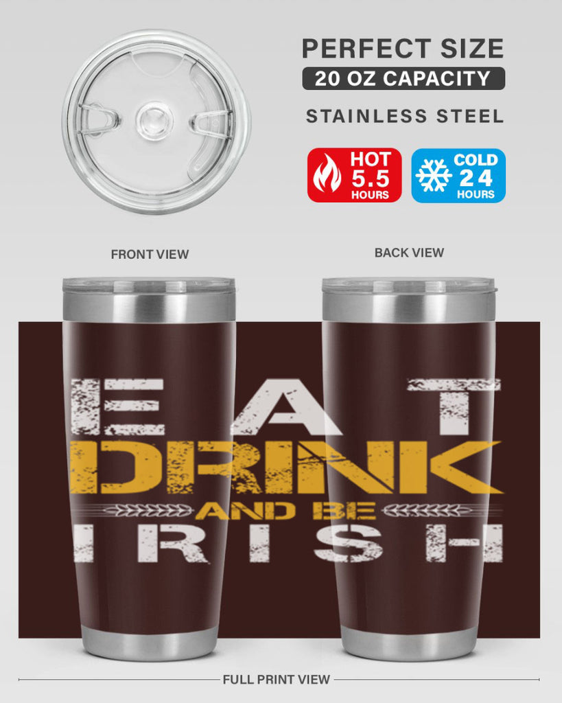 eat drink and be irish 89#- beer- Tumbler