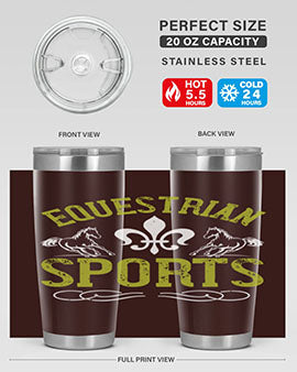 equestrian sports Style 55#- horse- Tumbler