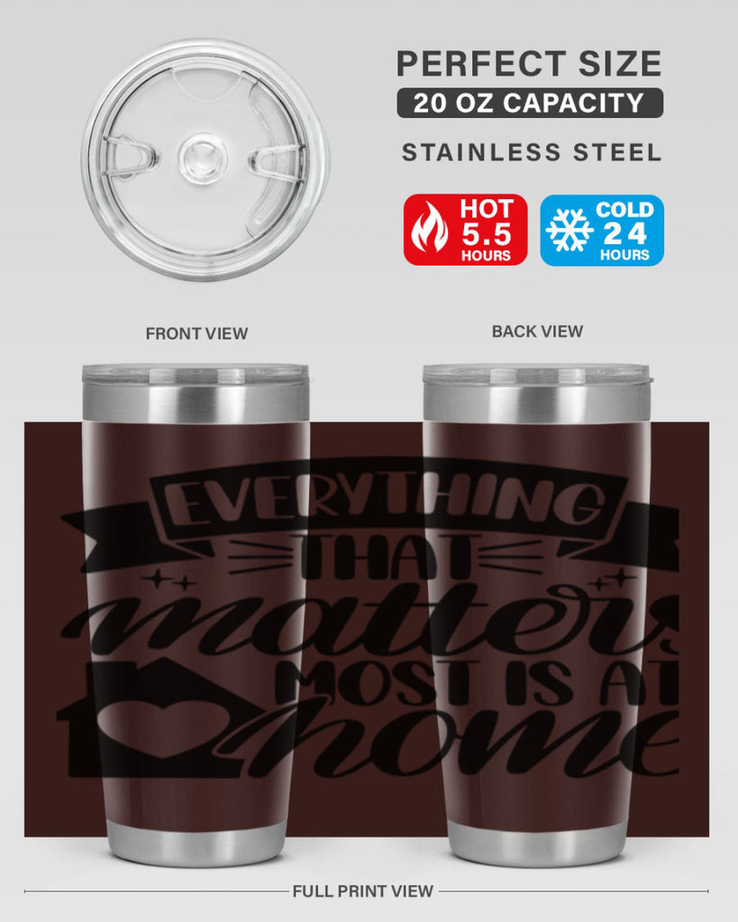 everything that matters most is at home 20#- home- Tumbler