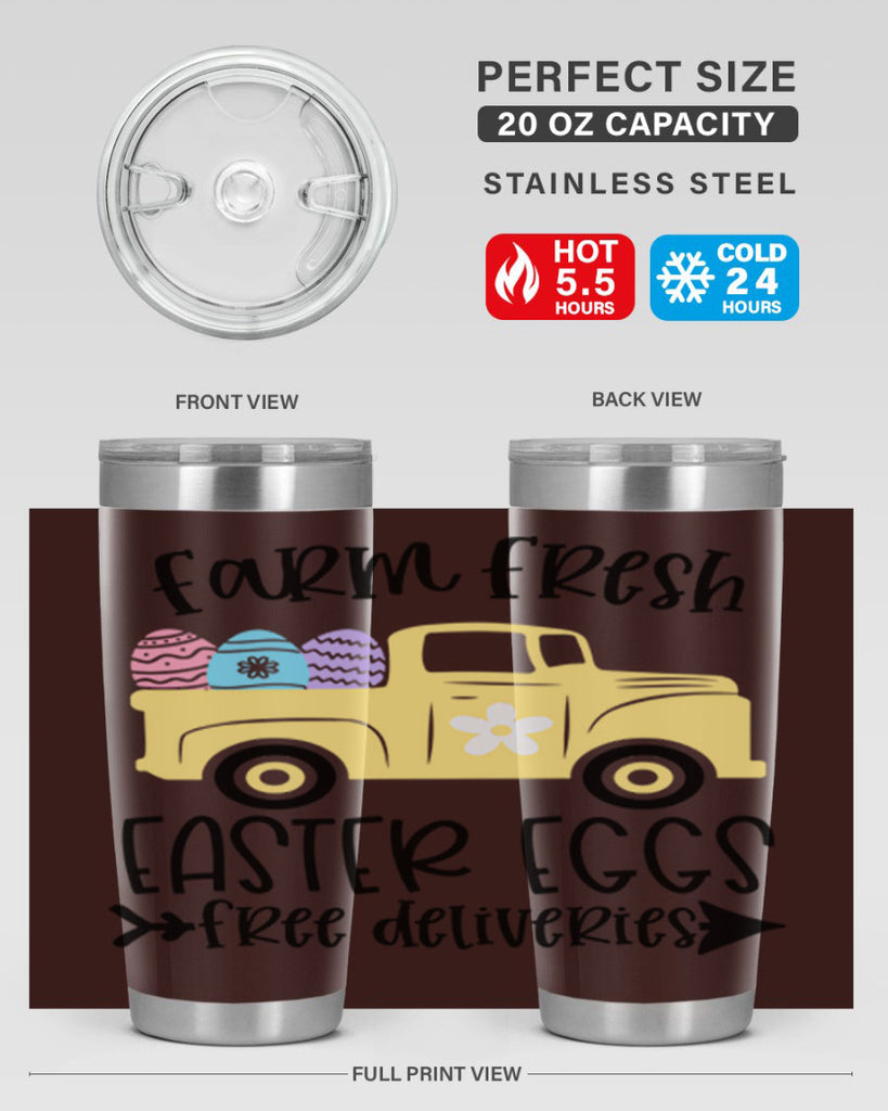 farm fresh easter eggs 46#- easter- Tumbler