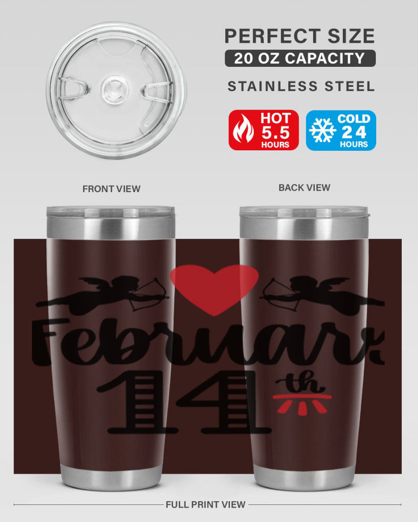 february th 28#- valentines day- Tumbler