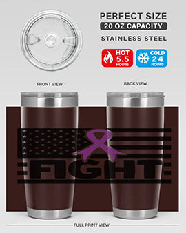 fight 145#- alzheimers- Tumbler