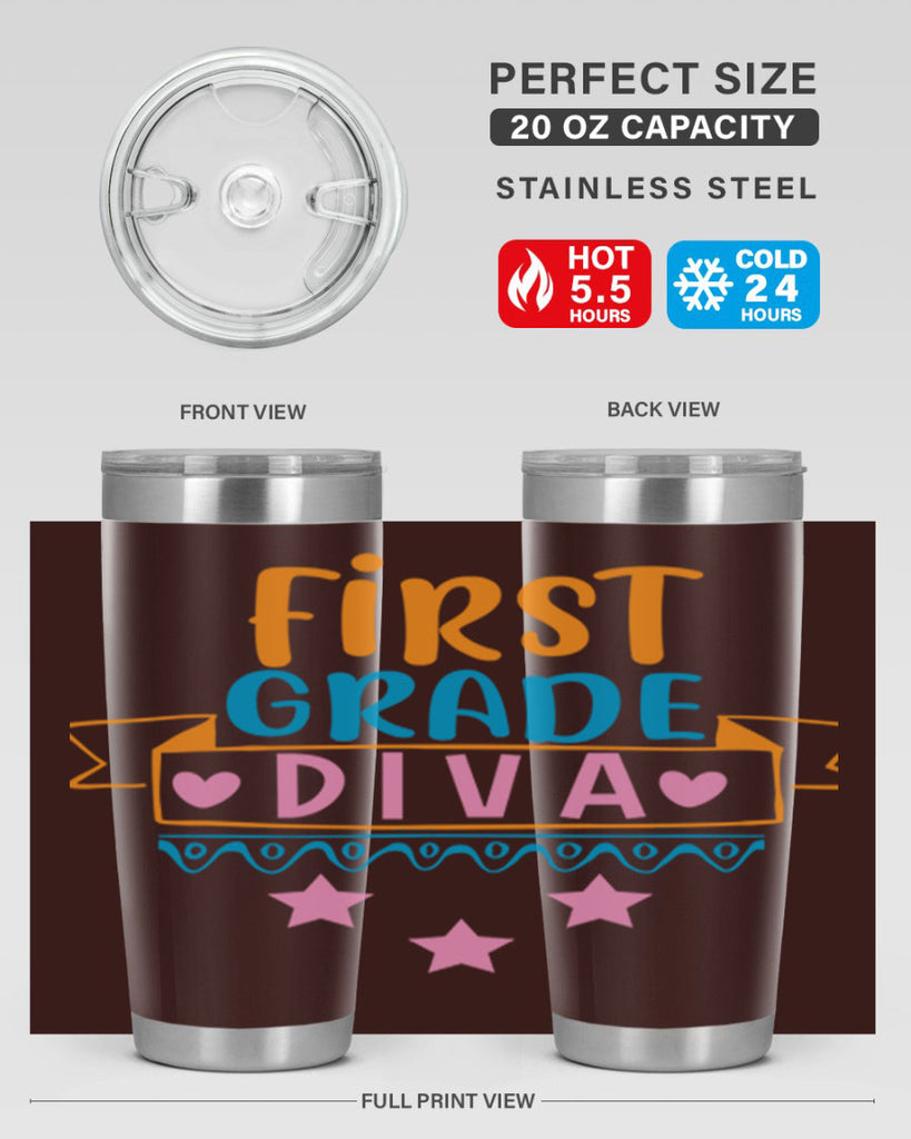 first grade diva 23#- 1st grade- Tumbler