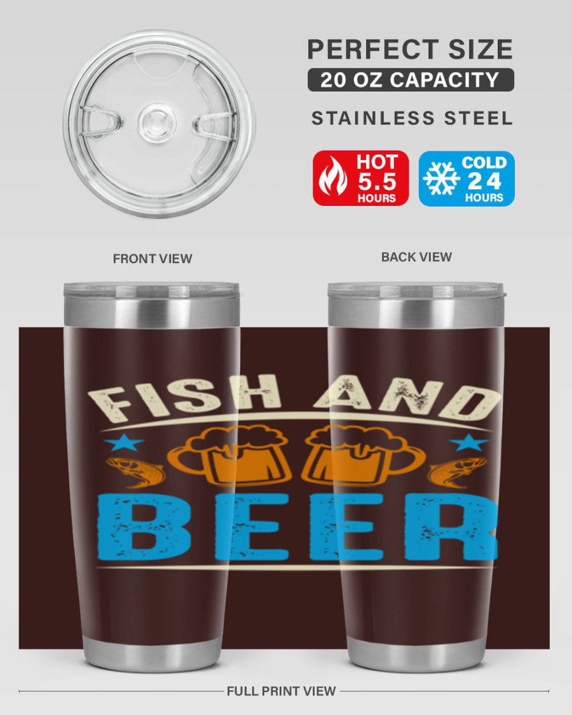 fish and beer 114#- beer- Tumbler