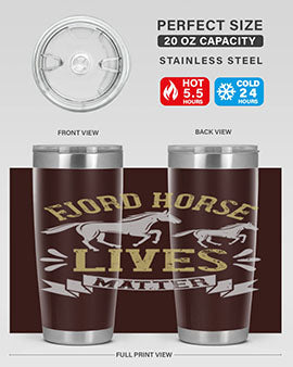 fjord horse lives matter Style 54#- horse- Tumbler