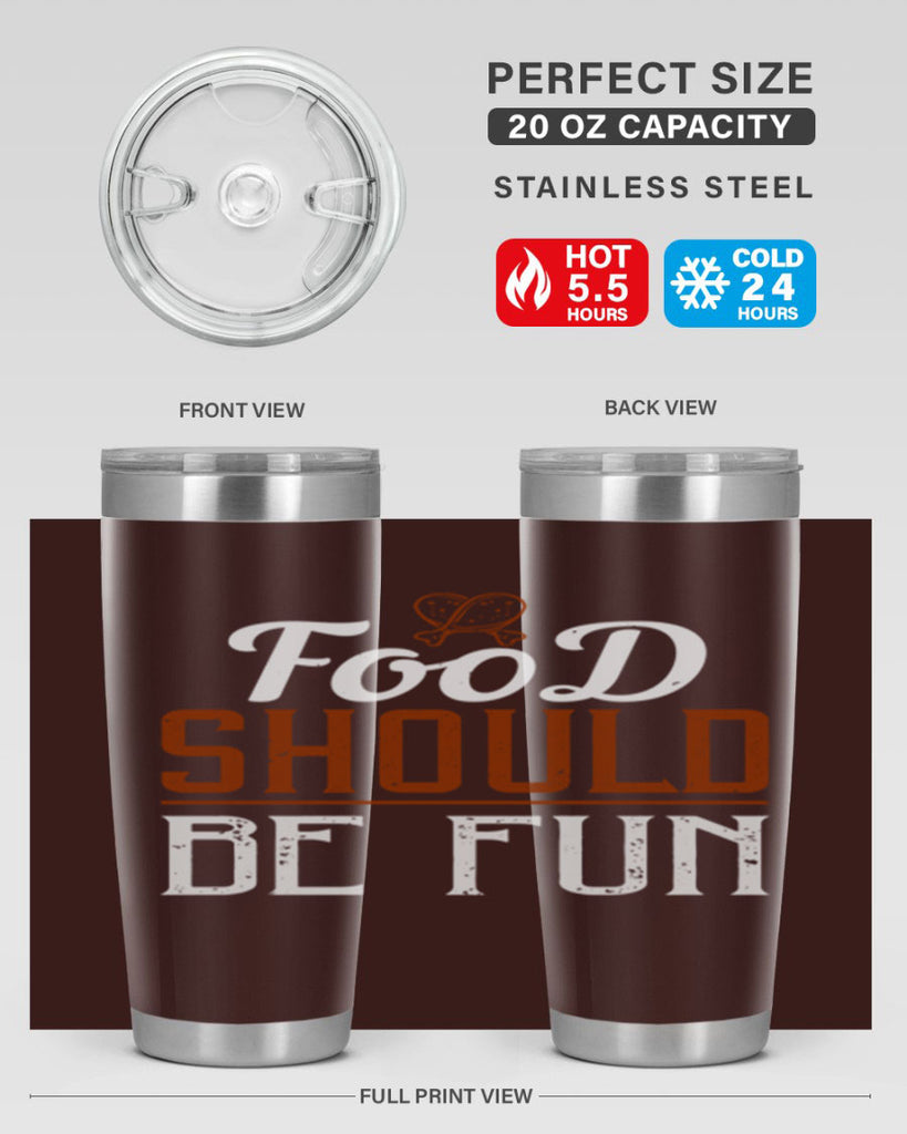 food should be fun 38#- cooking- Tumbler