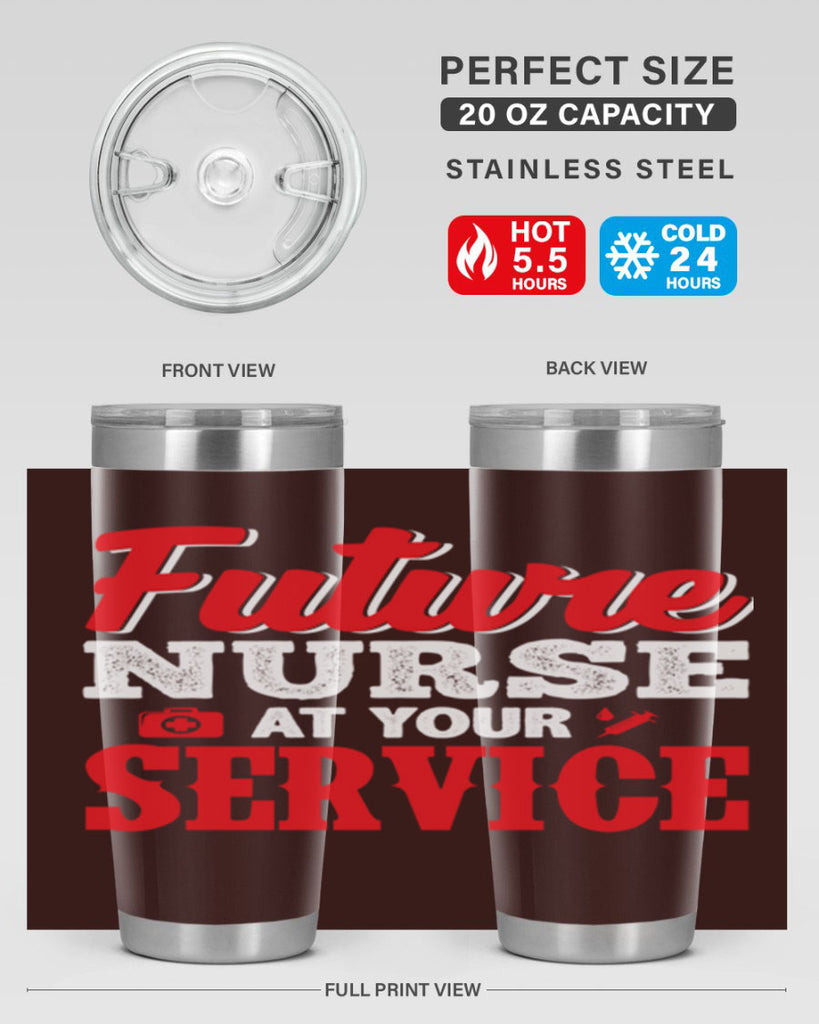 future nurse at your servicepng Style 241#- nurse- tumbler