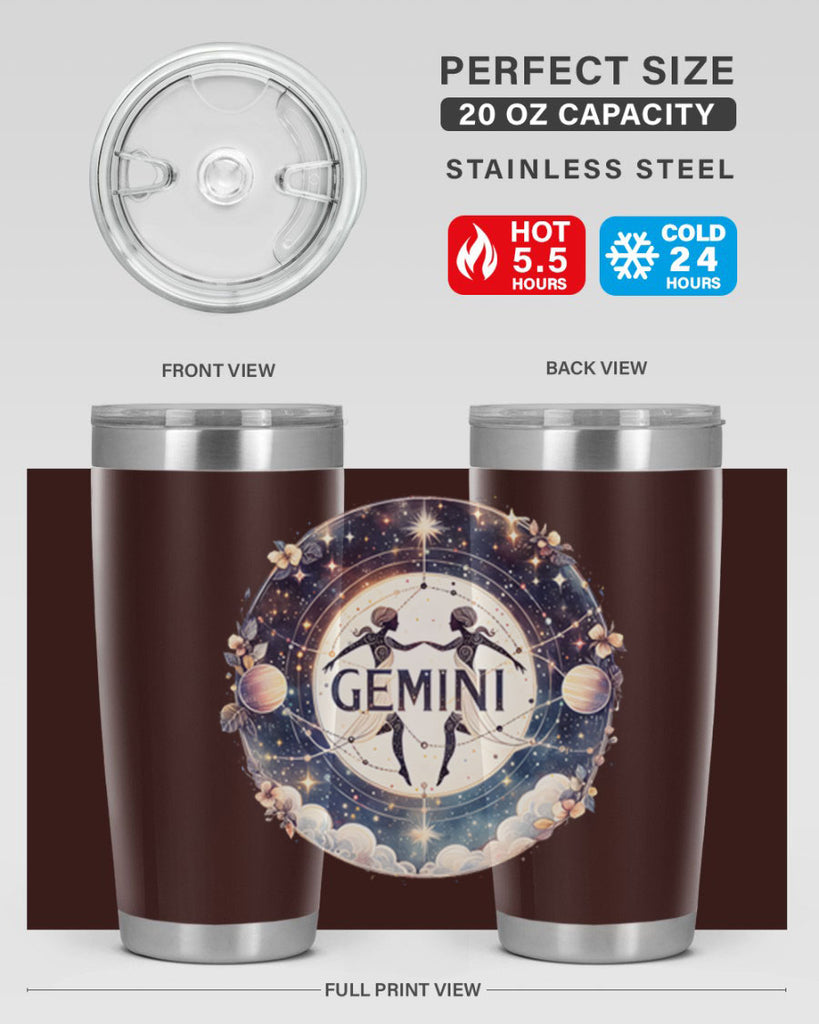 gemini 237#- zodiac- Tumbler