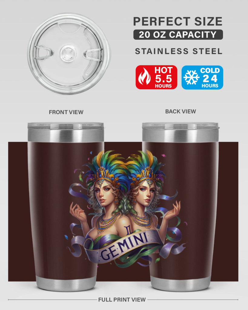 gemini 243#- zodiac- Tumbler