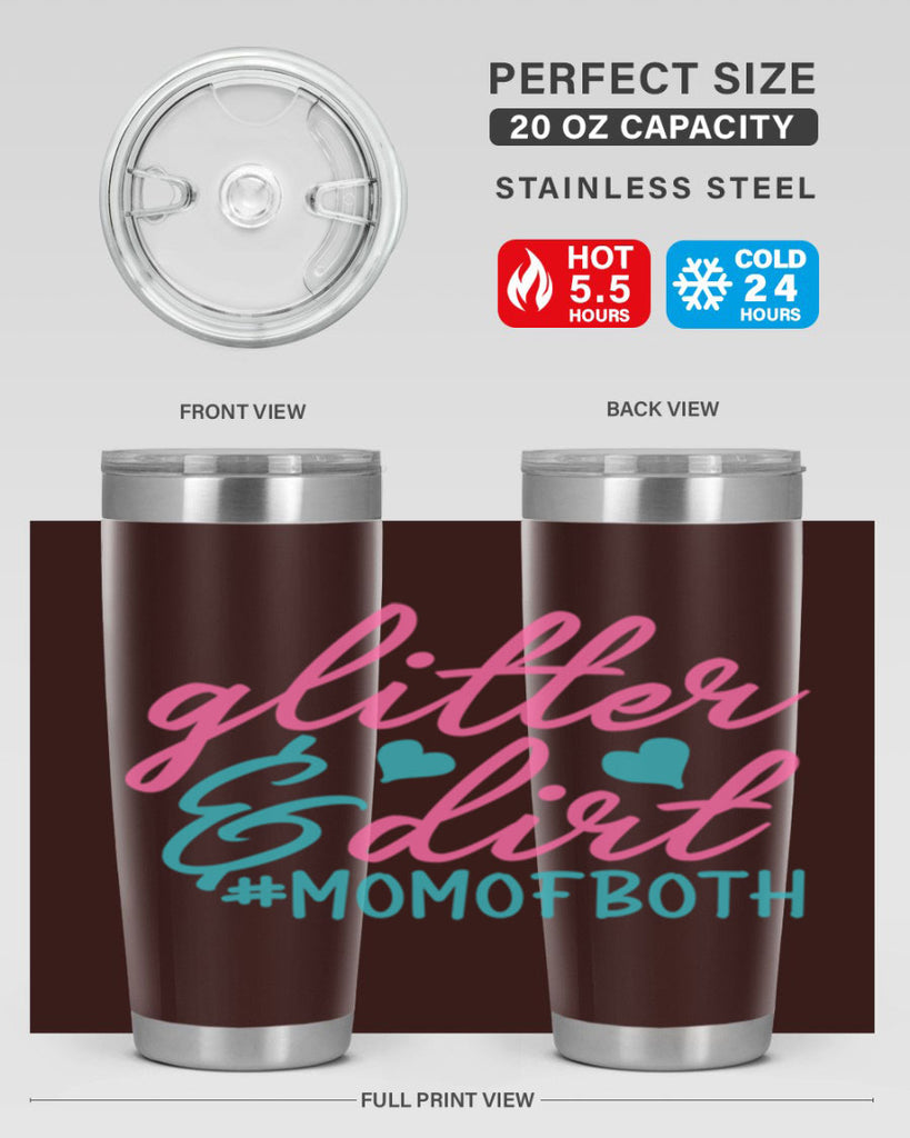 glitter dirt momofboth 265#- mom- Tumbler