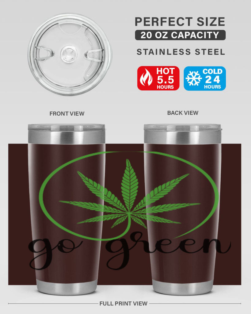 go green cannabis 92#- marijuana- Tumbler