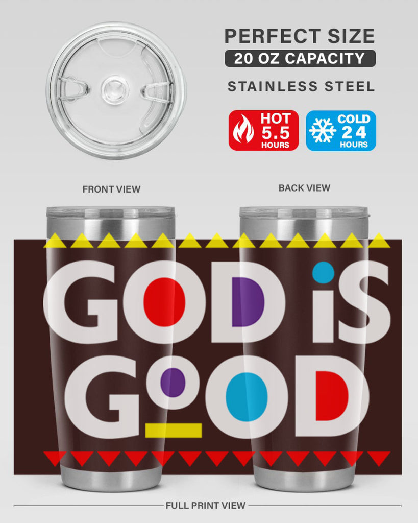 god is good 143#- black words phrases- Cotton Tank