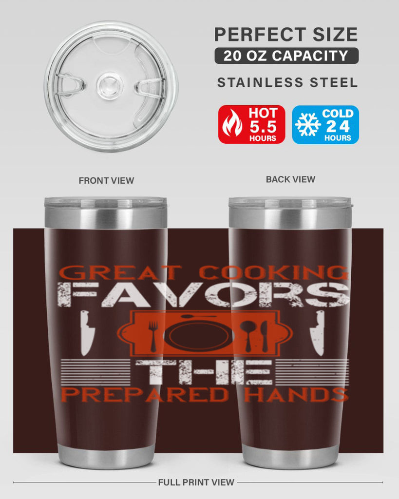 great cooking favors the prepared hands 37#- cooking- Tumbler