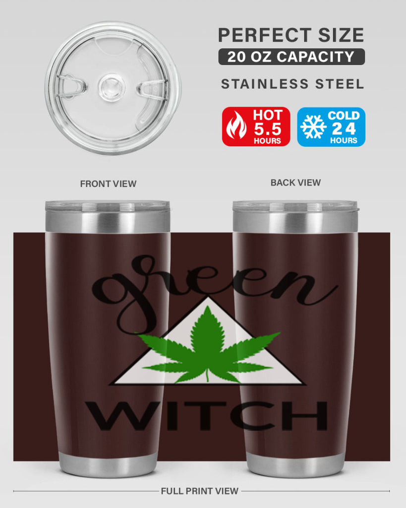 green cannabis with 98#- marijuana- Tumbler