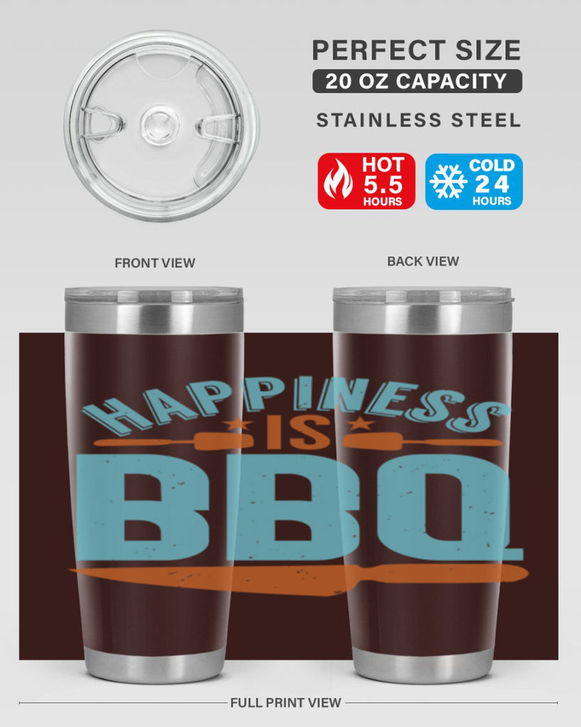 happiness is bbq 43#- bbq- Tumbler