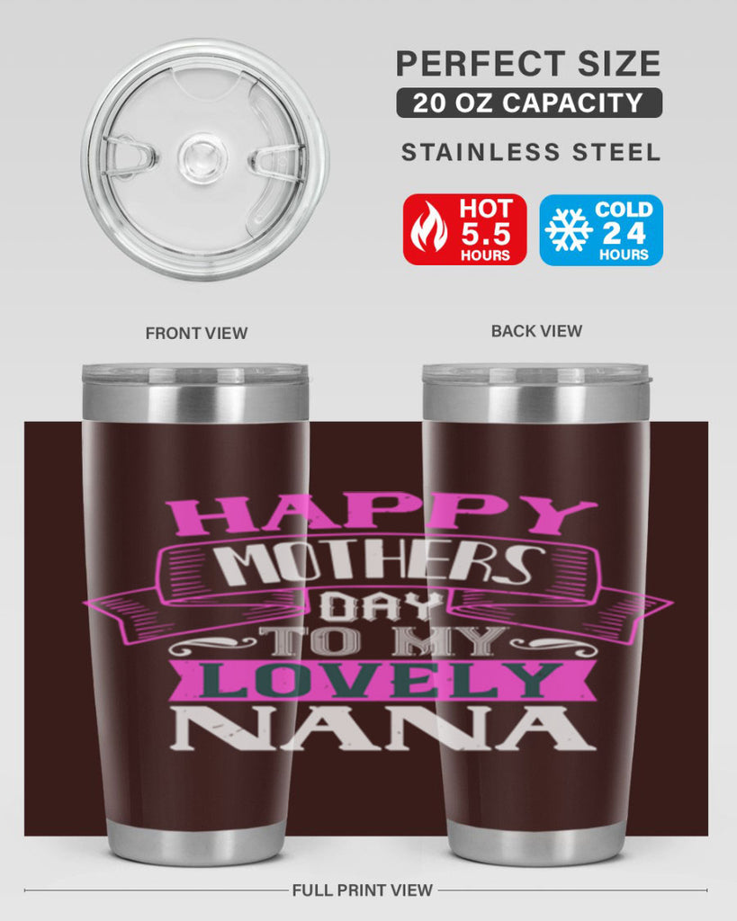 happy mothers day to my lovely nana 28#- grandma - nana- Tumbler