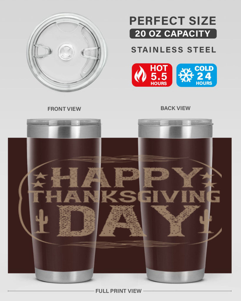 happy thanksgiving day 35#- thanksgiving- Tumbler