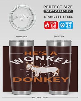 he’s a wonky donkey Style 4#- donkey- Tumbler