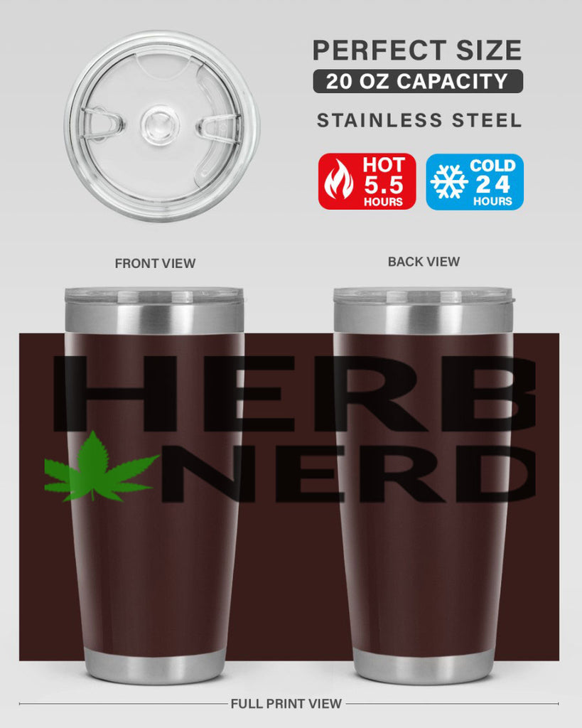 herb nerd 108#- marijuana- Tumbler