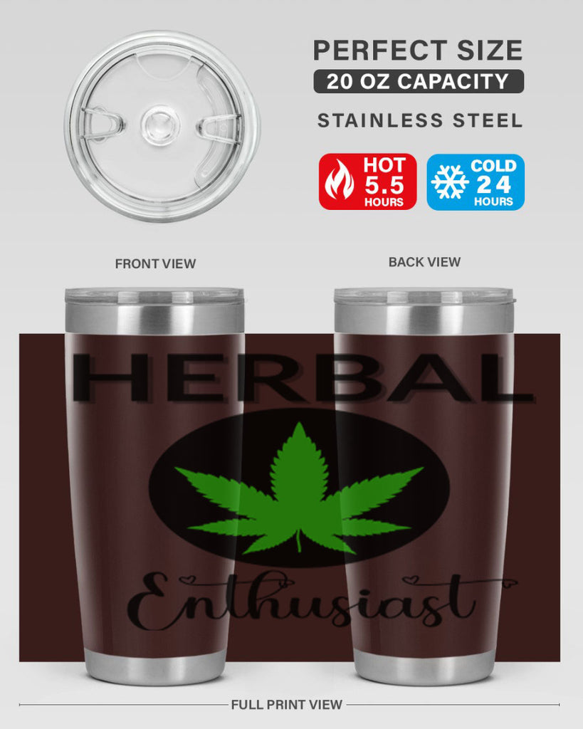 herbal enthusiast 109#- marijuana- Tumbler