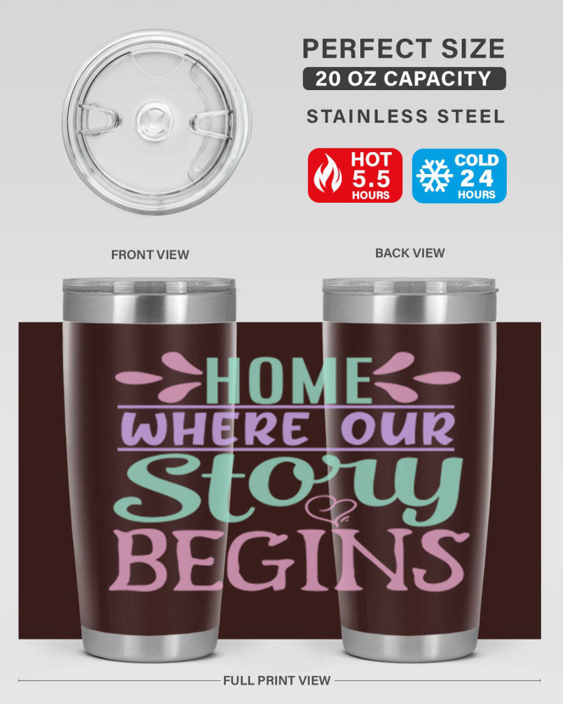 home where our story begins 23#- home- Tumbler