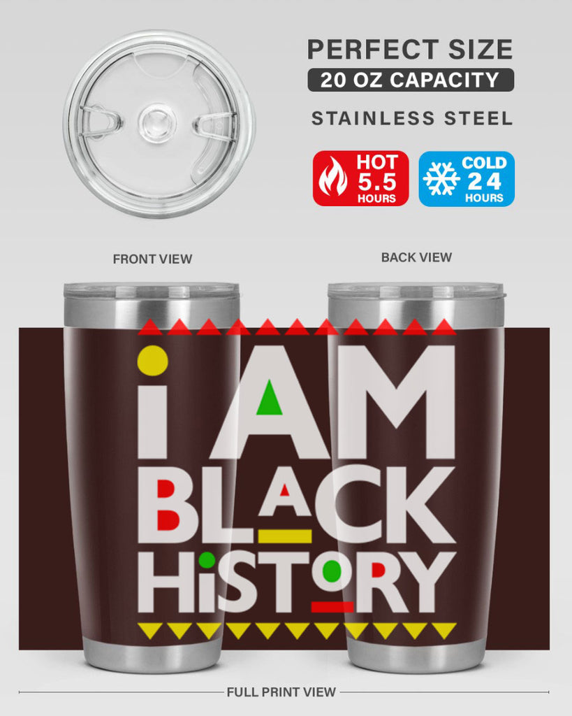 i am black  history 116#- black words phrases- Cotton Tank