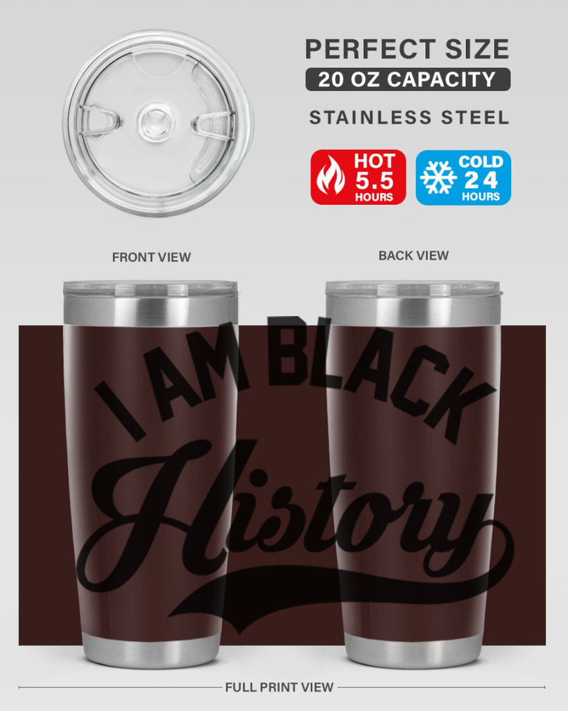 i am black  history 120#- black words phrases- Cotton Tank