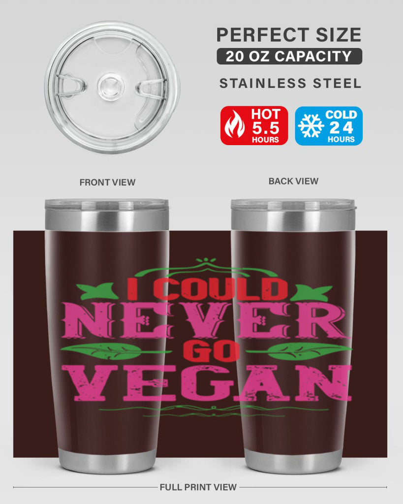 i could never go vegan 133#- vegan- Tumbler