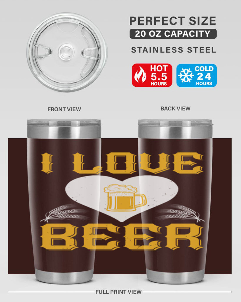 i love beer 74#- beer- Tumbler