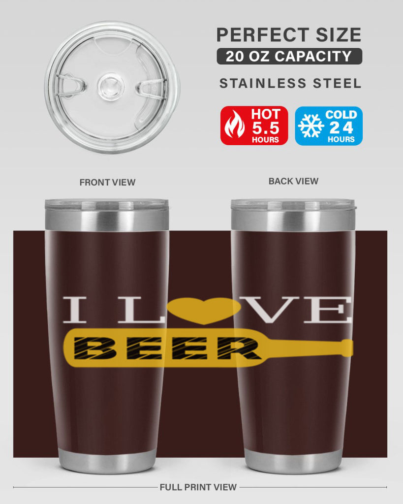 i love beer 75#- beer- Tumbler