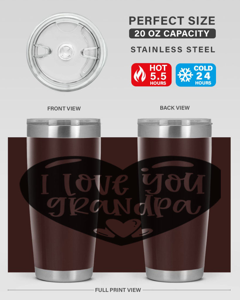 i love you grandpa 39#- fathers day- Tumbler