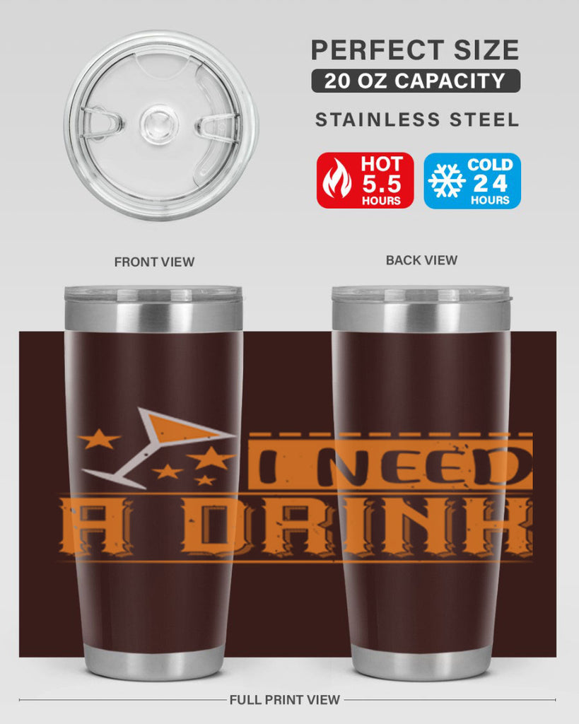 i need a drink 66#- mardi gras- Tumbler