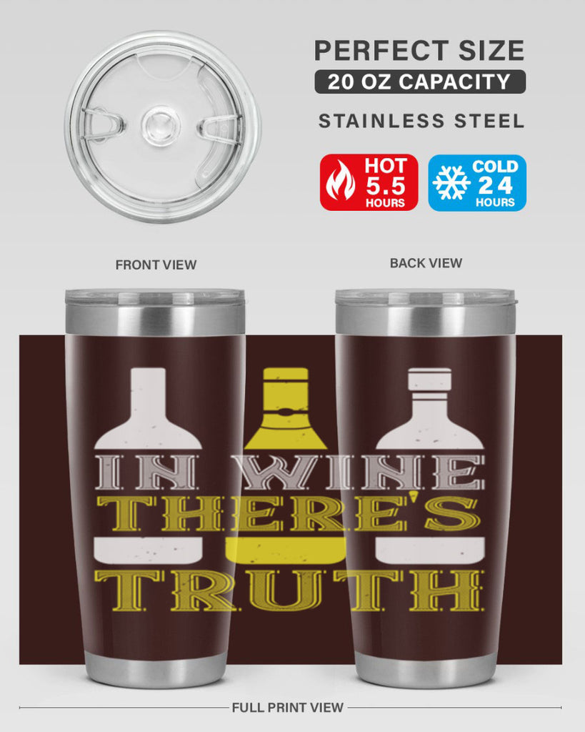 in wine thers truth 74#- wine- Tumbler