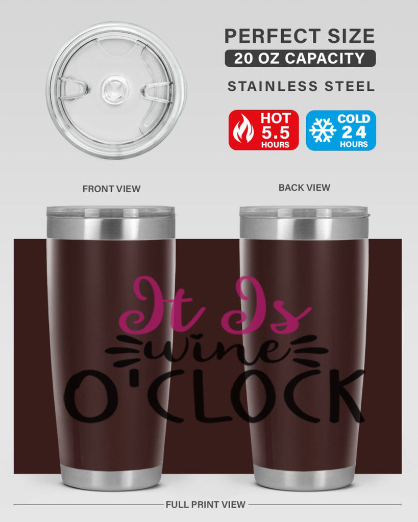 it is wine oclock 191#- wine- Tumbler