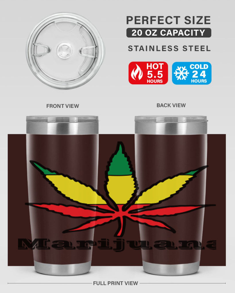 jamican cannabis 164#- marijuana- Tumbler