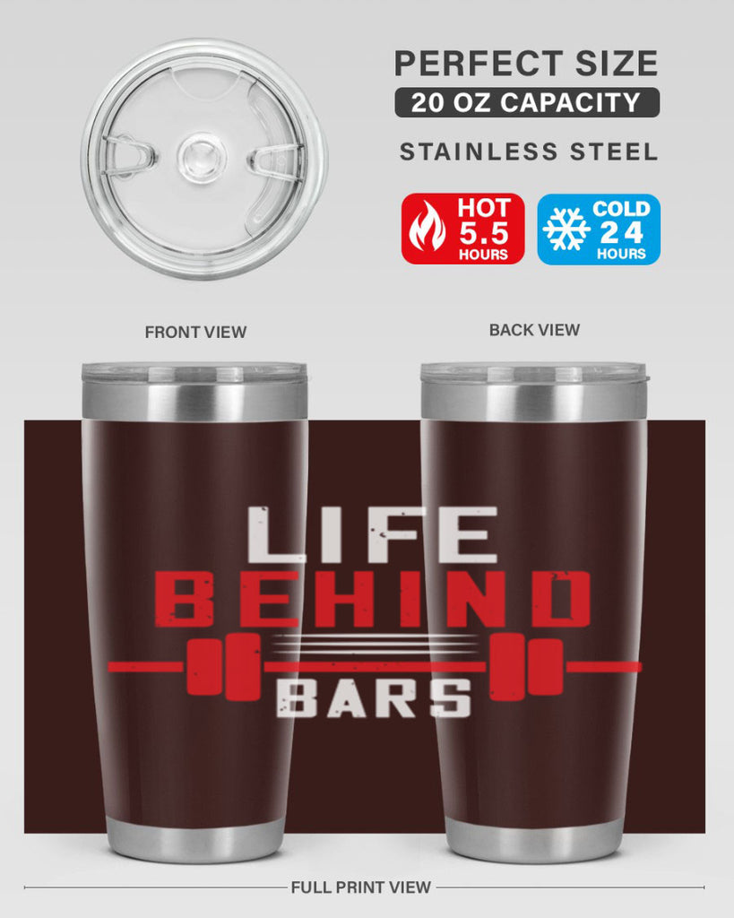 life behind bars 85#- gym- Tumbler