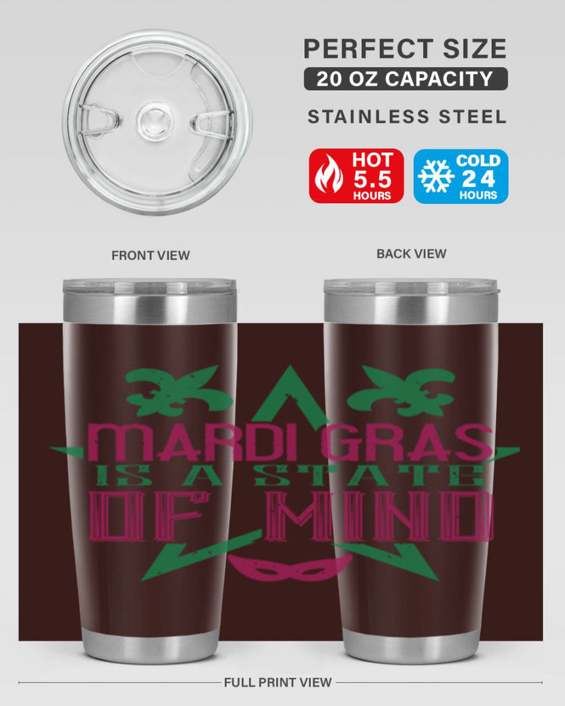 mardi gras is a state of mind 47#- mardi gras- Tumbler