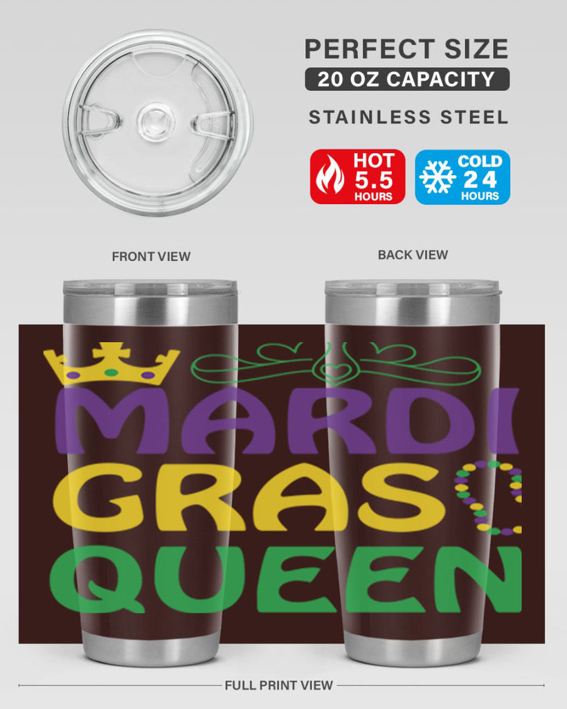 mardi gras queen 8#- mardi gras- Tumbler