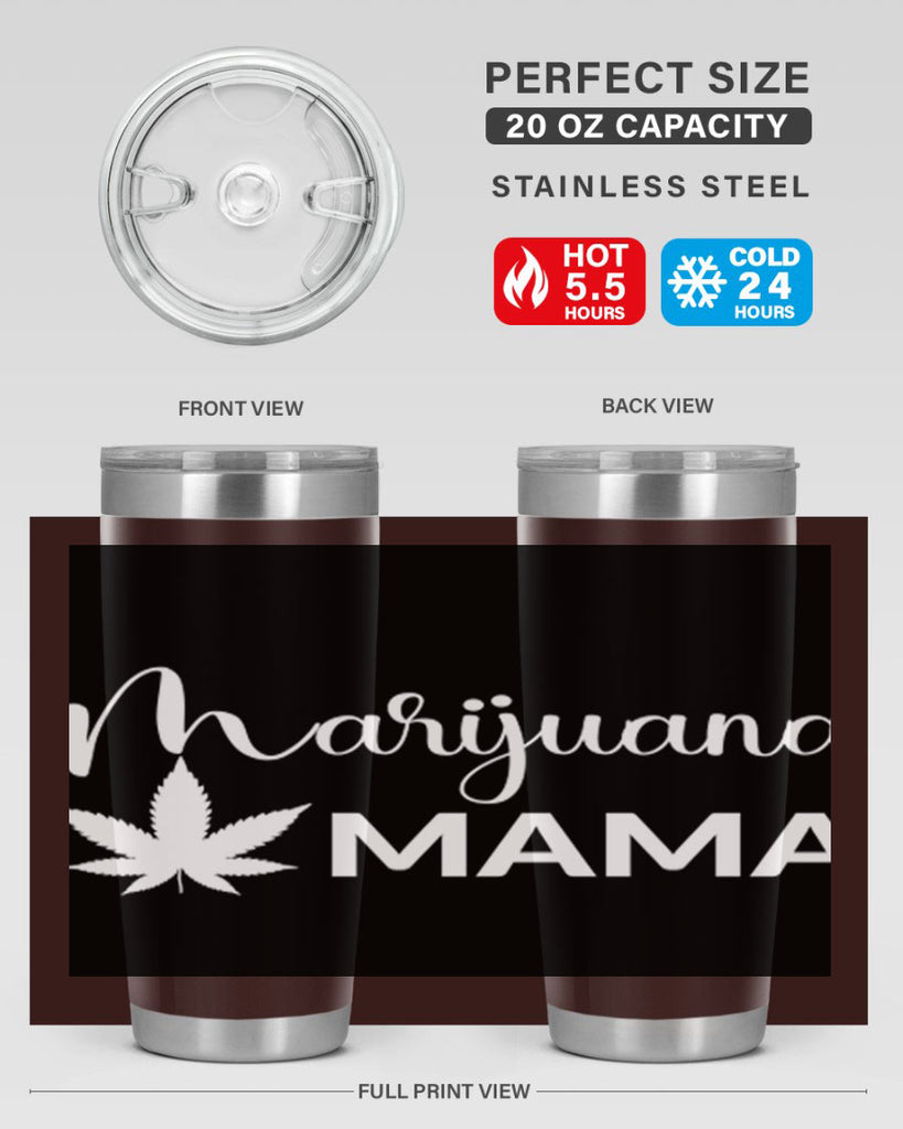 marijuana mama 202#- marijuana- Tumbler