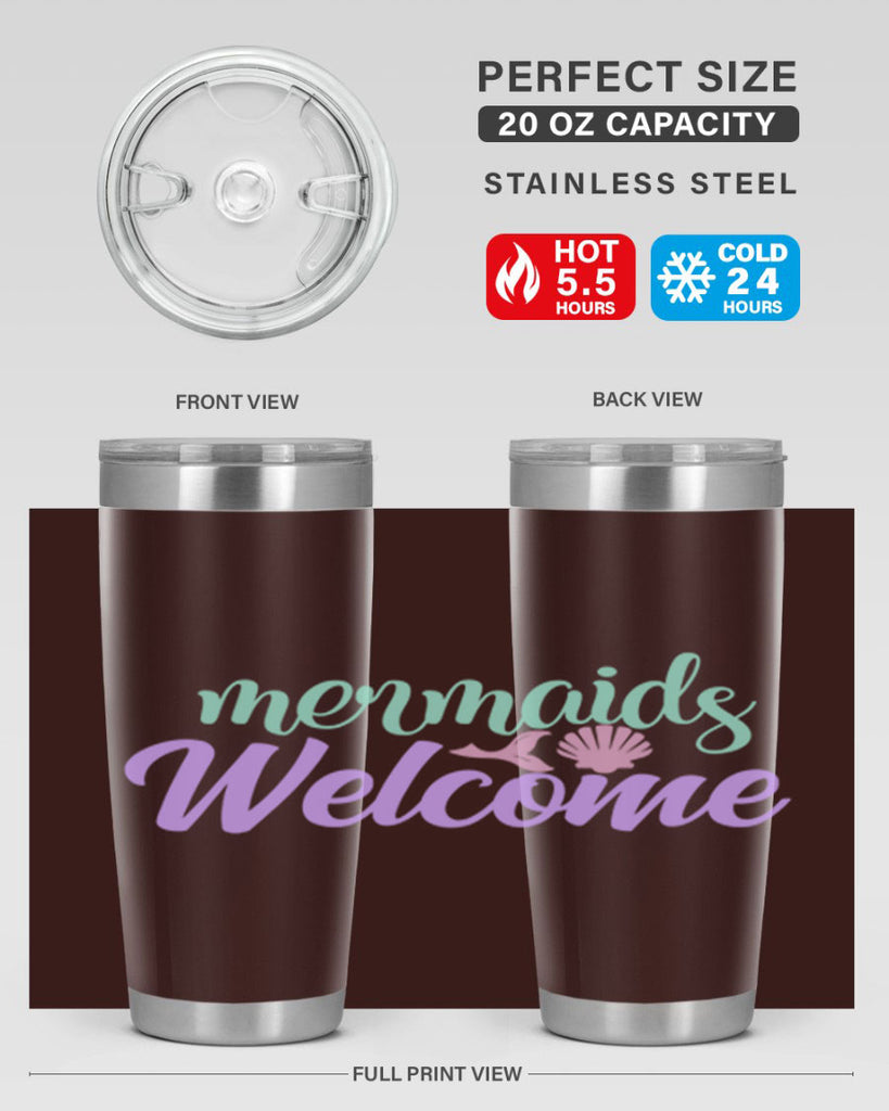 mermaids welcome 6#- mermaid- Tumbler